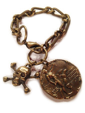 Angel Court Coin and Skull Bracelet