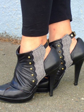 Ashes and Empires: Lisette Spats - Grey Herringbone