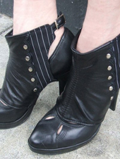 Ashes and Empires: Lisette Spats - Black Pinstripe