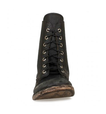 Bed Stu Bragg Boot - Black Washed Scratched