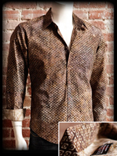 Couture: Diamond Batik Shirt Brown