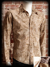 Couture: Galaxy Batik Shirt Tan