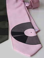 Cyberoptix:Vinyl Record Tie - Narrow
