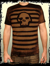 Rock Czar Skulls N Stripes Tee