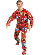Wrestling Mask Footie Pajamas