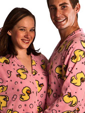 Pink Rubber Duckie Footie Pajamas