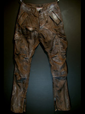 Gene Distressed Pants - Brown