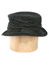 Heathen Tip Top Crunched Leather Top Hat