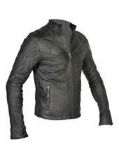 Jan Hilmer Ribbed Leather Jacket