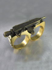 Jungle Tribe Machina Brass Knuckle Ring