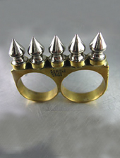 Jungle Tribe Spike Brigade Brass Knuckle Ring