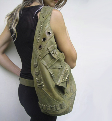 Jungle Tribe Leather Nihilistic Navigator - Olive