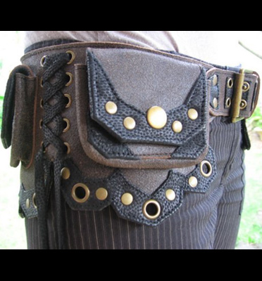 Jungle Tribe Victorian Era Belt Bag - Brown
