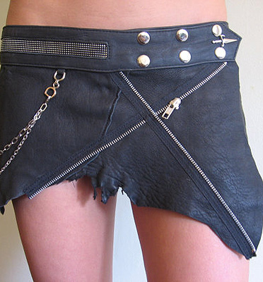 Jungle Tribe Zipper Slash Glam Skirt