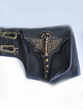 Jungle Tribe Brass Blaster Belt - Black
