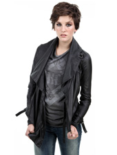 Kill City Drapy Leather Jacket