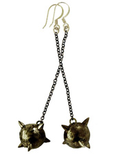 Lillian Crowe Long Mace Earrings