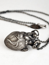 Lillian Crowe Heart Necklace