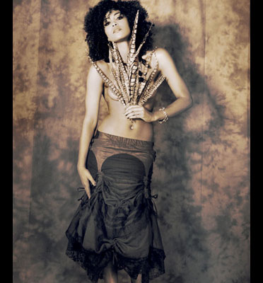 Miss Be Black Long Burlesque Skirt