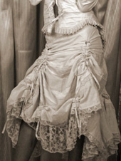 Miss Be Long Burlesque Skirt - Antique White