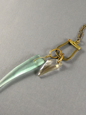 Green Tooth Crystal Necklace