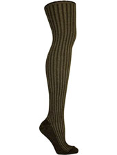 Surprise Rib Over the Knee Socks
