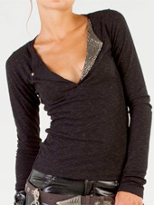 Psylo Long Sleeve Face Off Top