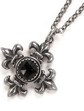 Rock Love Imperial Maltese Cross - Black Garnet