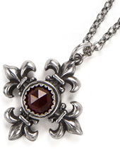 Rock Love Imperial Maltese Cross - Red Garnet