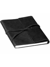 Leather Writer's Log Large - Black