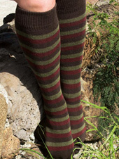 RocknSocks Shakti Striped Knee High Socks