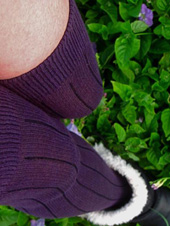 RocknSocks Slick Plum Over the Knee Socks