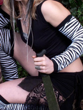 RocknSocks Zebra Blanc Arm or Leg Warmers