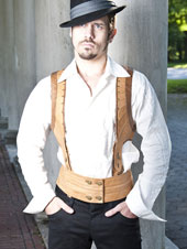 Sefirah Fierce Leather Saloon Suspenders