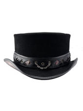 Steampunk Hatter Dreadknot Suede Hat