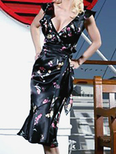 Stop Staring Black Floral Dress
