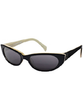 Tres Noir Sunglasses: <br> Cherrybomb Black & White Horn Smoke