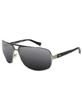 Tres Noir Sunglasses: <br> Barracuda Deuce Silver