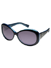 Tres Noir Sunglasses: <br> Galaxy Collection <br> Bombshell Black & Blue