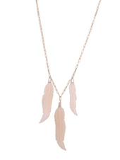 Tawapa Triple Feather Necklace - Mammoth