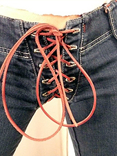 MotorMontenegro Lace Up Jeans