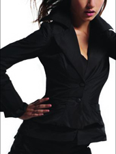 V-Moda Denim / Leather Bustle Jacket