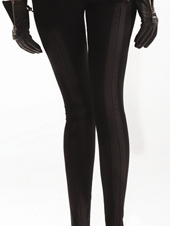 V-Moda Black/Red Zip Back Legging