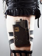 Wild Card Garter Flask