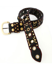 Heavy Belt - Black Canvas / Gold Hardware