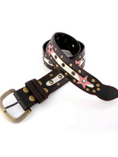 Rockstar Belt - BLACK Belt / PINK Stars