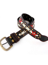 Rockstar Belt - BLUE Belt / RED Stars