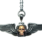 Bootleg Winged Skull Pendant