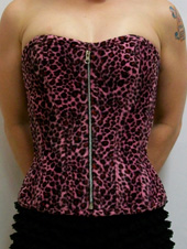 24 Baudelaire Pink Leopard Faux Fur