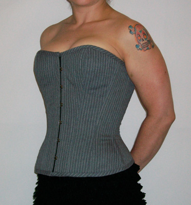 24 Baudelaire Grey Pinstripe